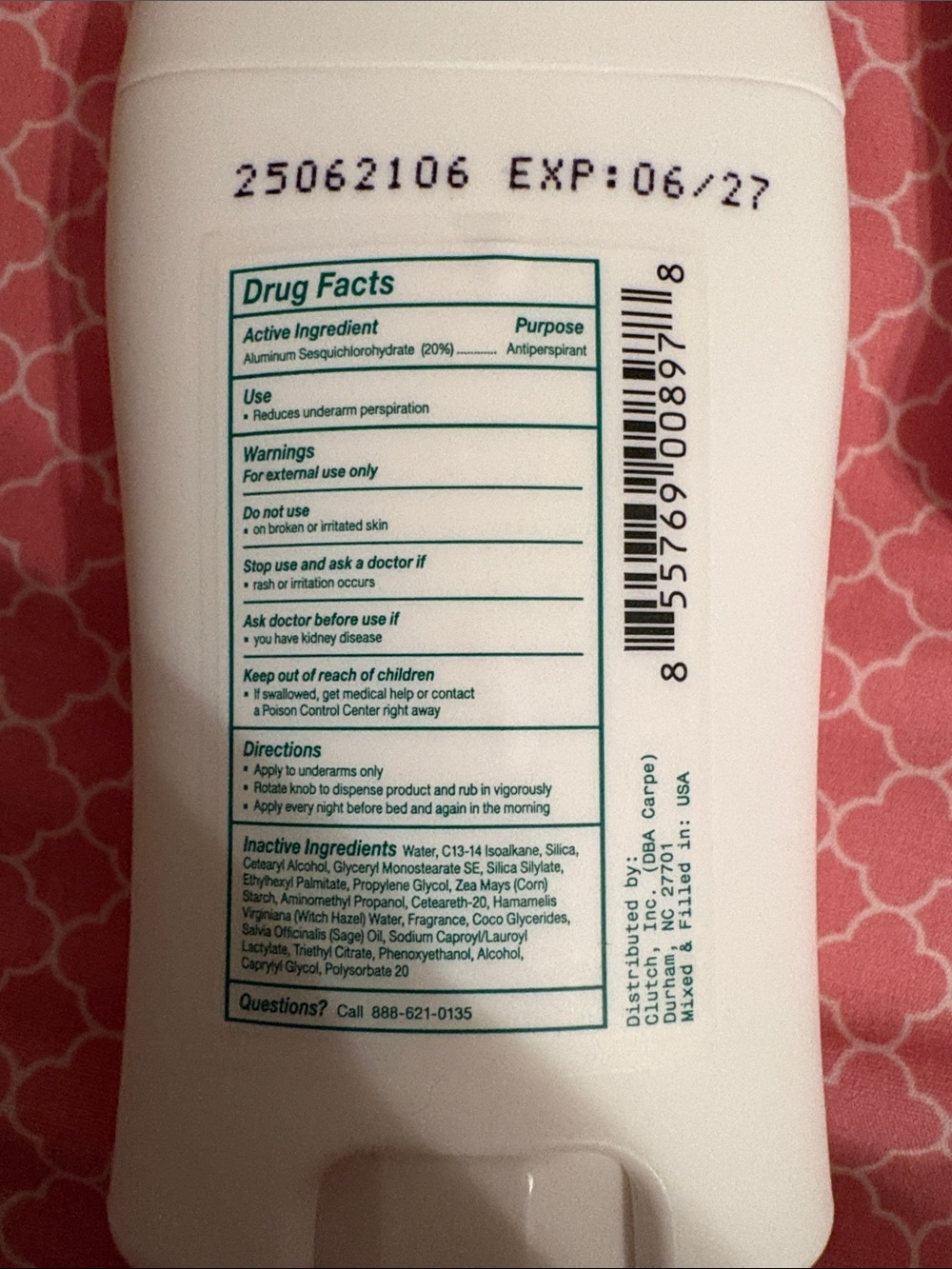 NEW 3pk Carpe Antiperspirant Underarm Lotion - Picture 6 of 7